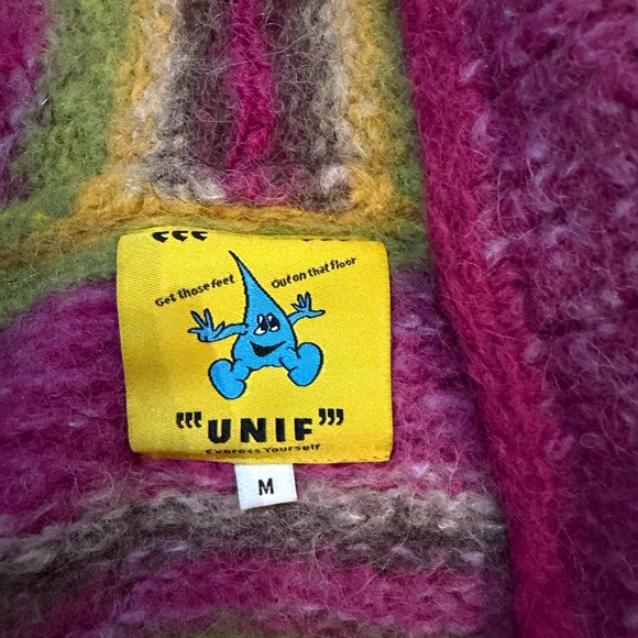 UNIF Pink and Green Striped Pichu Sweater - Picture 5 of 5